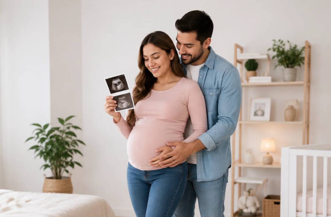 pareja con un plan de planificación familiar