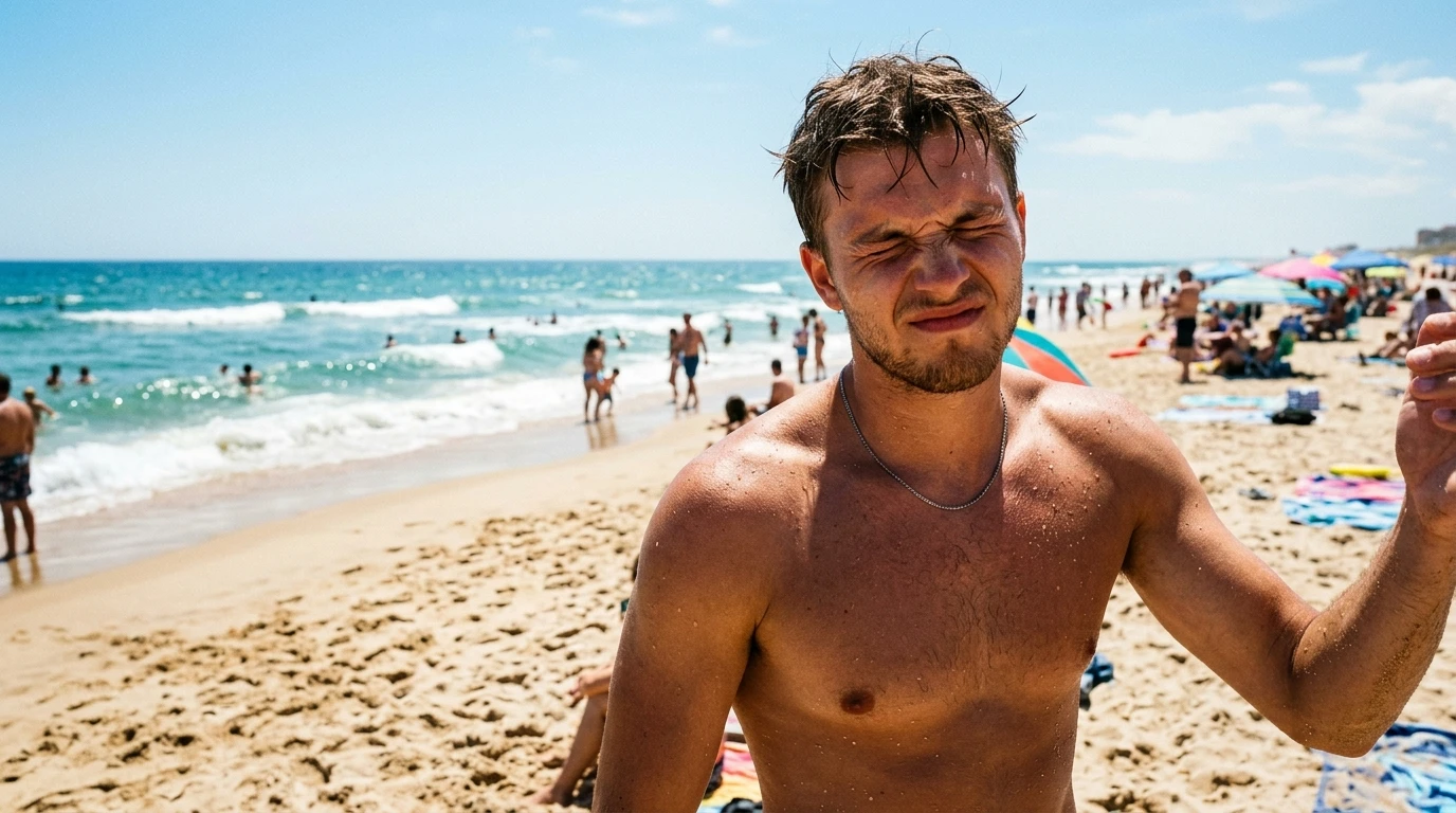 Cuidado de la piel en la playa: consejos base - detalle