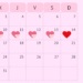 calendario de ciclo menstrual